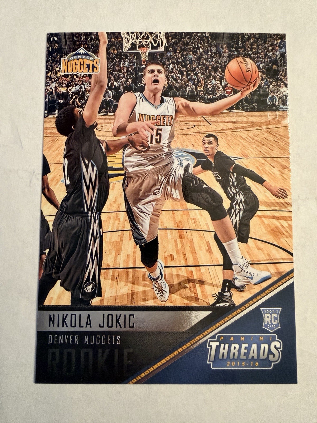 Panini 2015-16 Threads Nikola Jokic Rookie #179 Denver Nuggets RC Panini 2015-16 Threads Nikola Jokic Rookie #179 Denver Nuggets RC