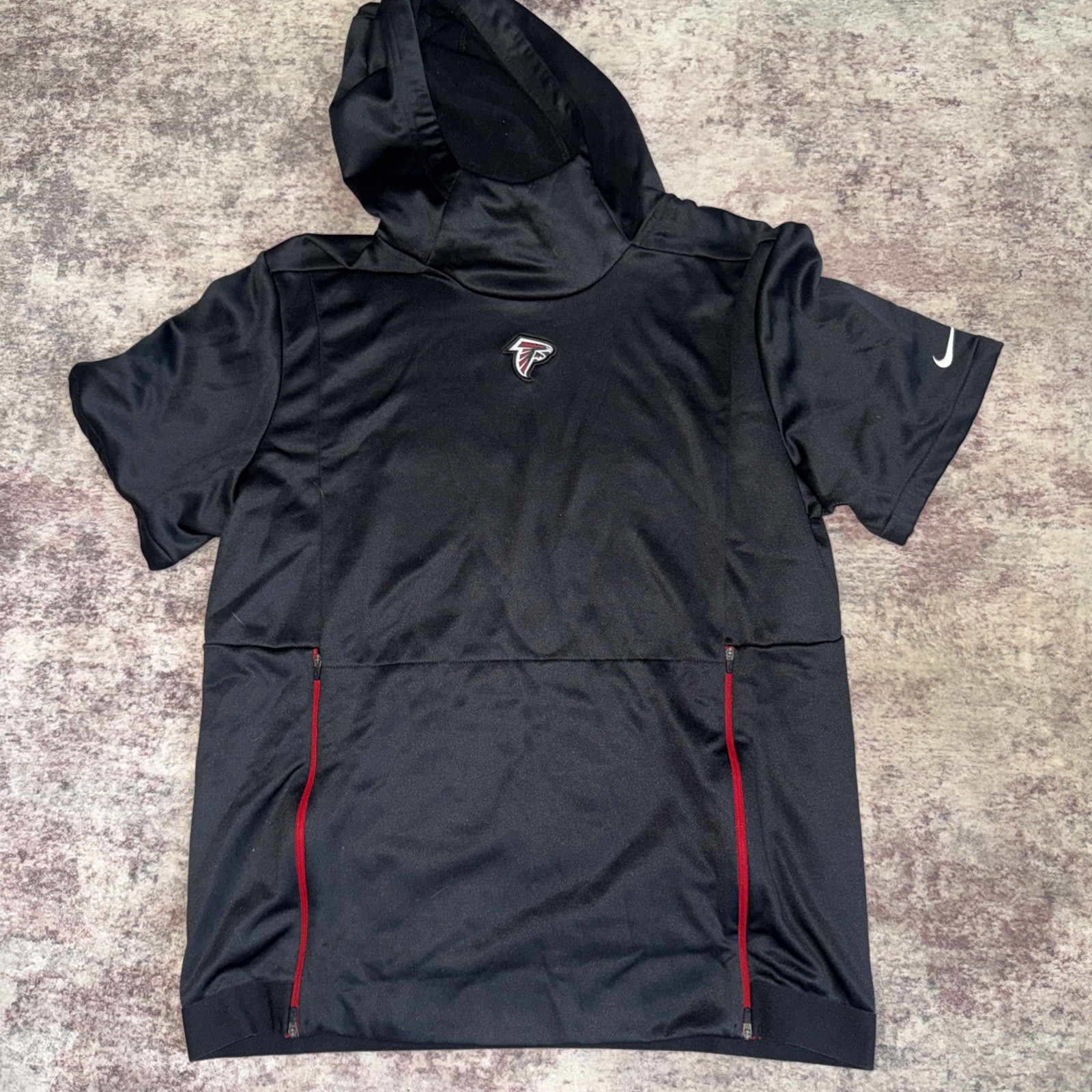Nike On Field Atlanta Falcons NFL Short Sleeve Hoodie Men’s Large
