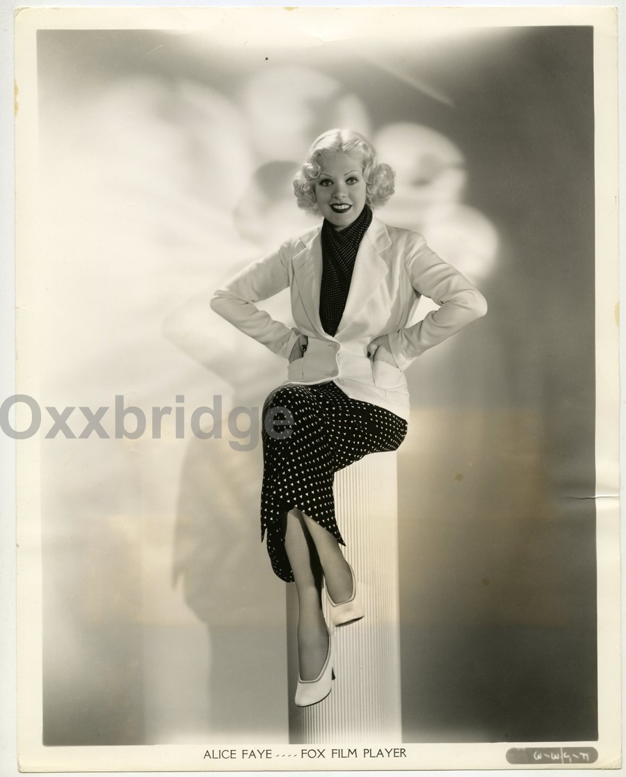 Alice Faye Glamorous Portrait GENE KORNMAN Original 1935 Fashion Photo