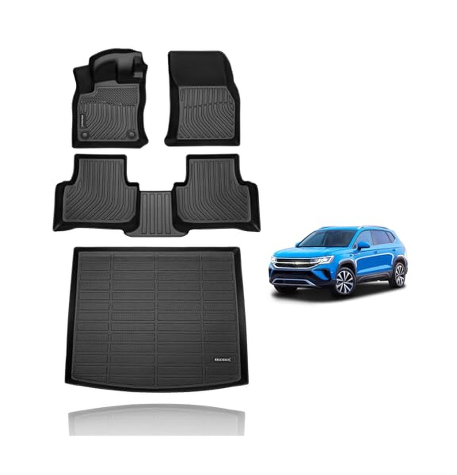 KELCSEECS Floor Mats & Cargo Liner Custom for Volkswagen Taos AWD 2026 2025 2... KELCSEECS Floor Mats & Cargo Liner Custom for Volkswagen Taos AWD 2026 2025 2...