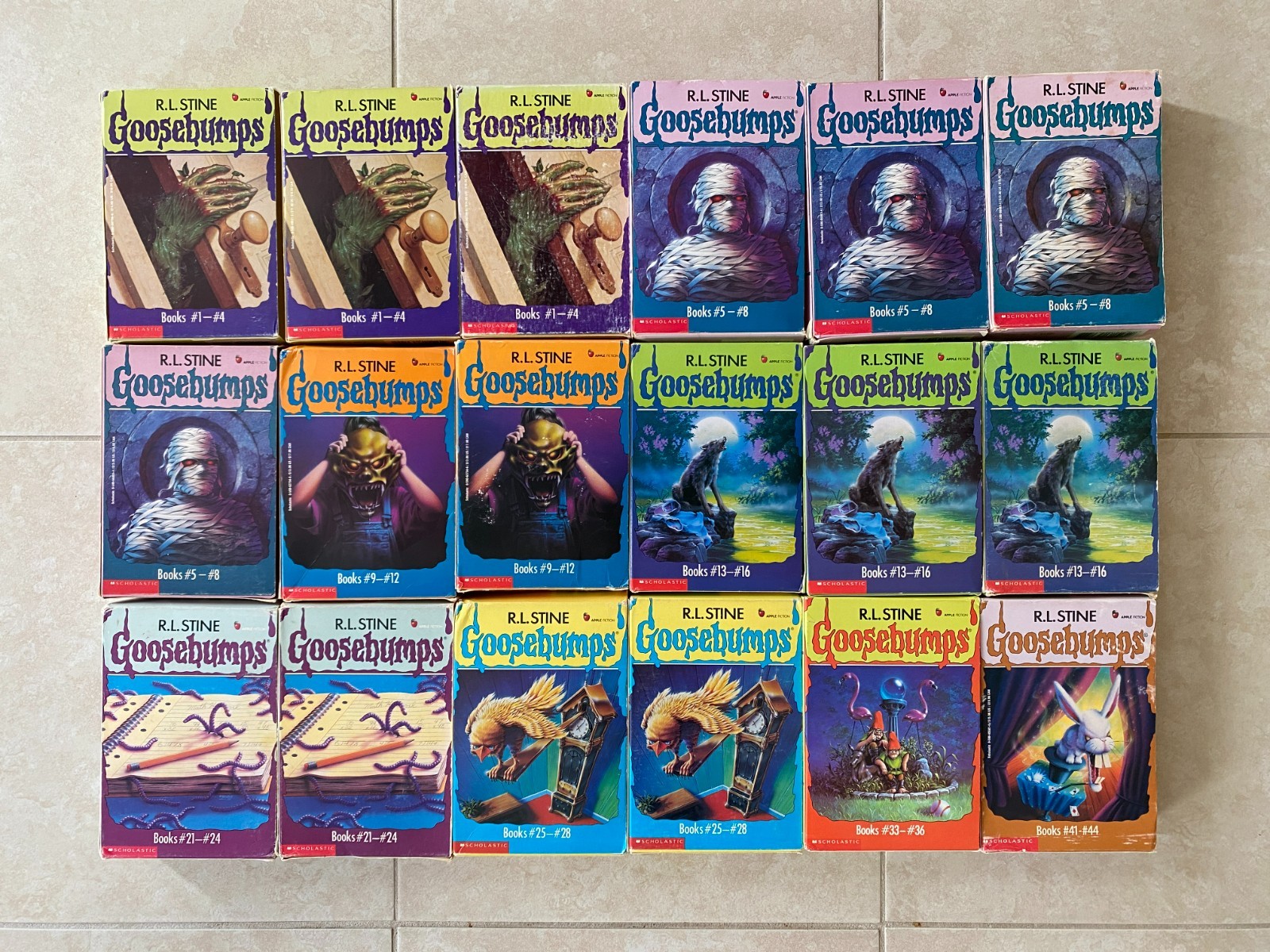 Goosebumps by R.L. Stine - Book Boxes/Slip Cases Only - Lot of 18