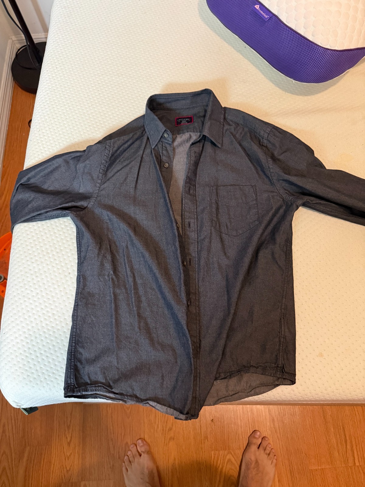 Untuck it Button Down - Charcoal Gray