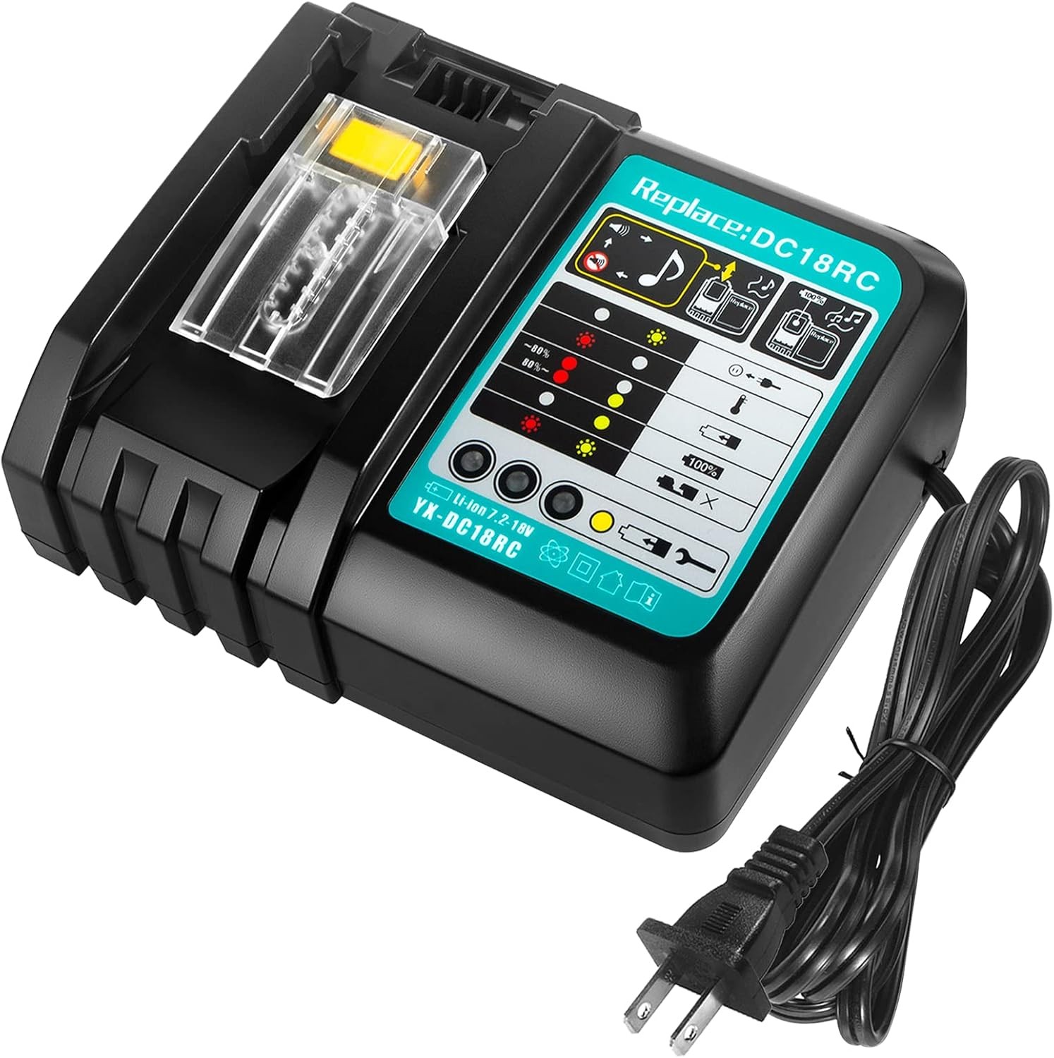 18V 3.0A Rapid Tool Charger DC18RC for Makita Lithium-Ion LXT Lithium Battery
