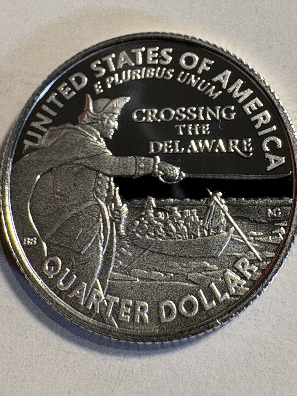 2021 S Washington Crossing the Delaware Quarter .999 Silver Proof 99.9%