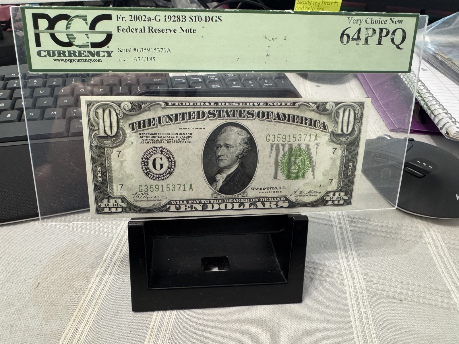 1928B $10 DGS Federal Reserve Note (Chicago) Fr. 2002a-G PCGS 64PPQ Choice New 1928B $10 DGS Federal Reserve Note (Chicago) Fr. 2002a-G PCGS 64PPQ Choice New