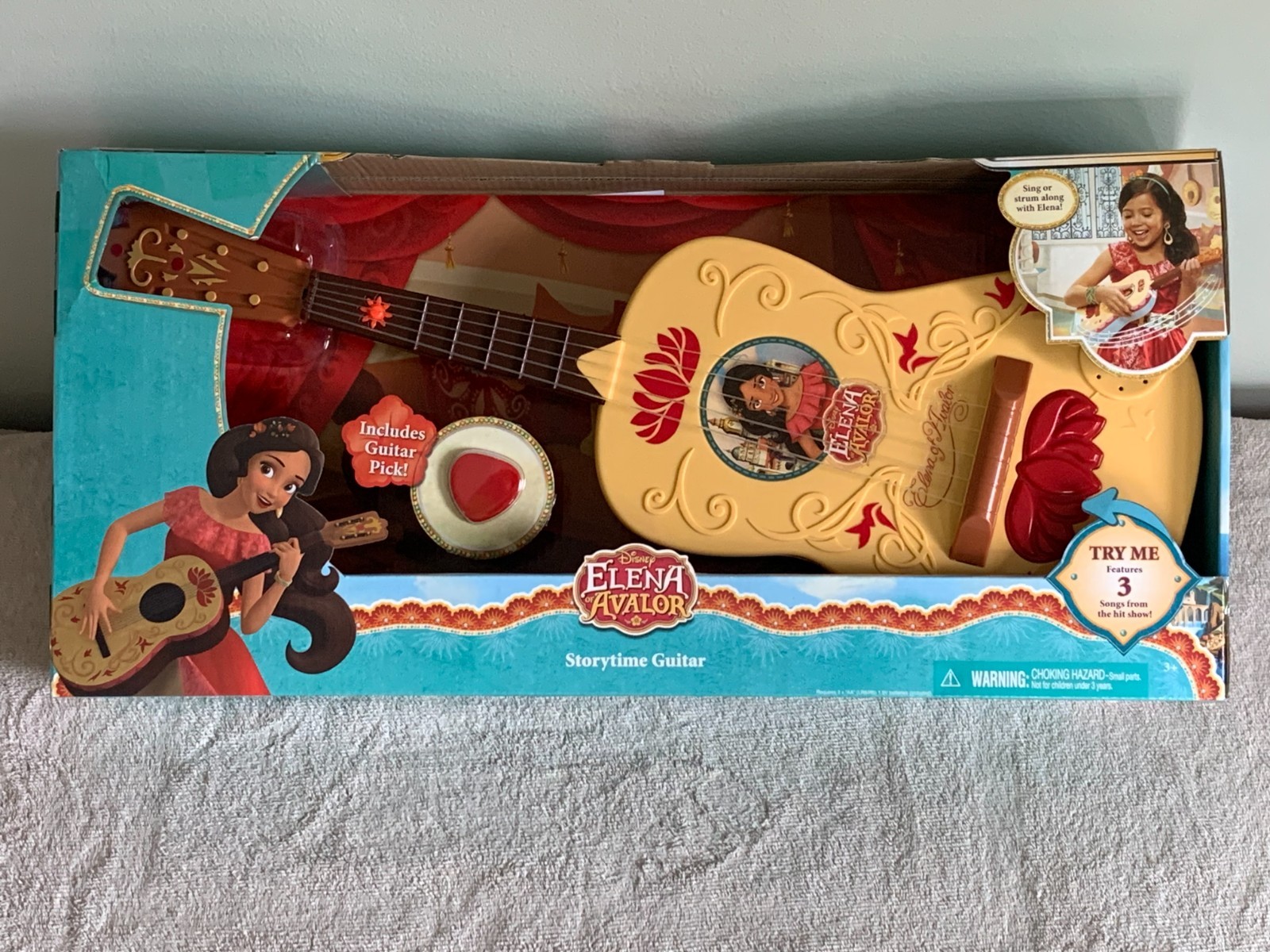 DISNEY ELENA OF AVALOR Storytime Musical Guitar Toy Plays 3 Songs NIB NRFB