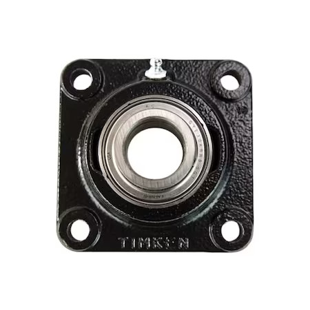 Timken Ycjm3 4 Holes, Square Housing, Flange Mount Bearing, Radial Ball, 3 In Timken Ycjm3 4 Holes, Square Housing, Flange Mount Bearing, Radial Ball, 3 In