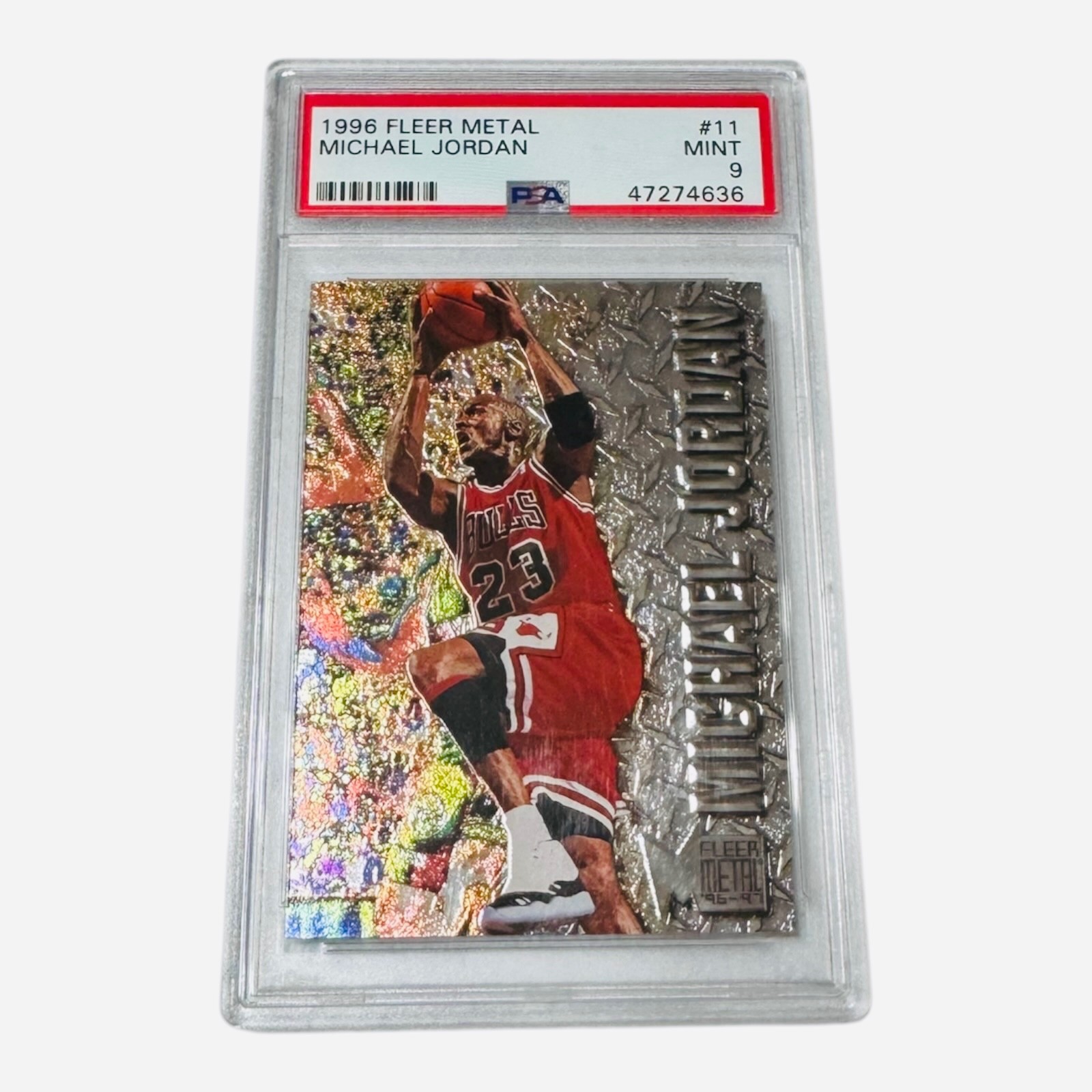 1996-97 Fleer Metal Michael Jordan #11 - PSA 9 MINT LOW POP Universe GOAT