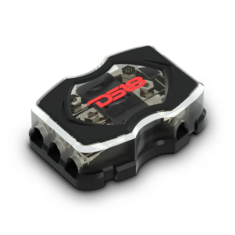 DS18 ANL Fuse Holder 1x0 Gauge Input 3x4 Gauge Outputs 150A Fuses FHDB3ANL-150A