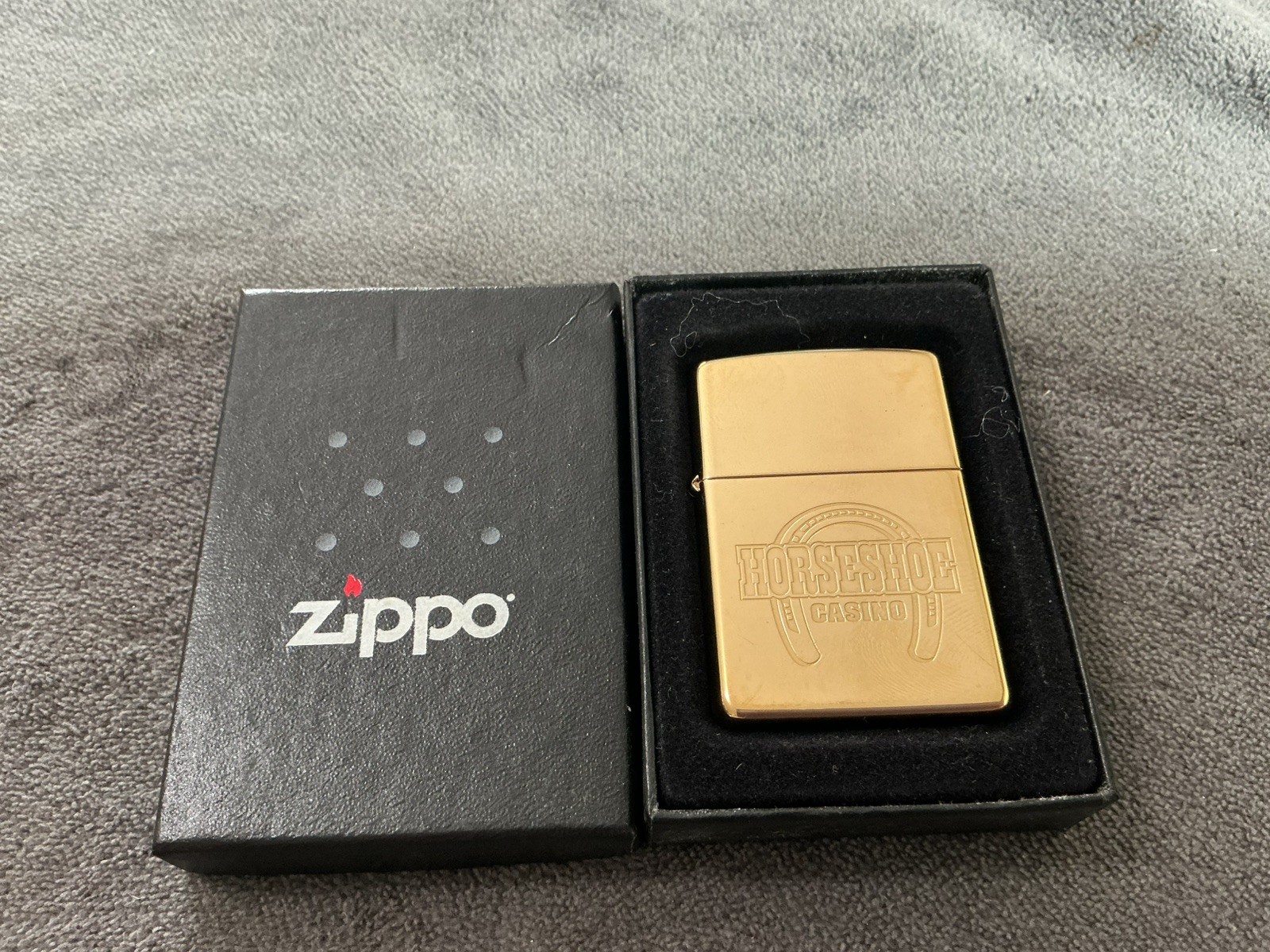 Vintage 1997 Zippo Lighter Horseshoe Casino - Unfired