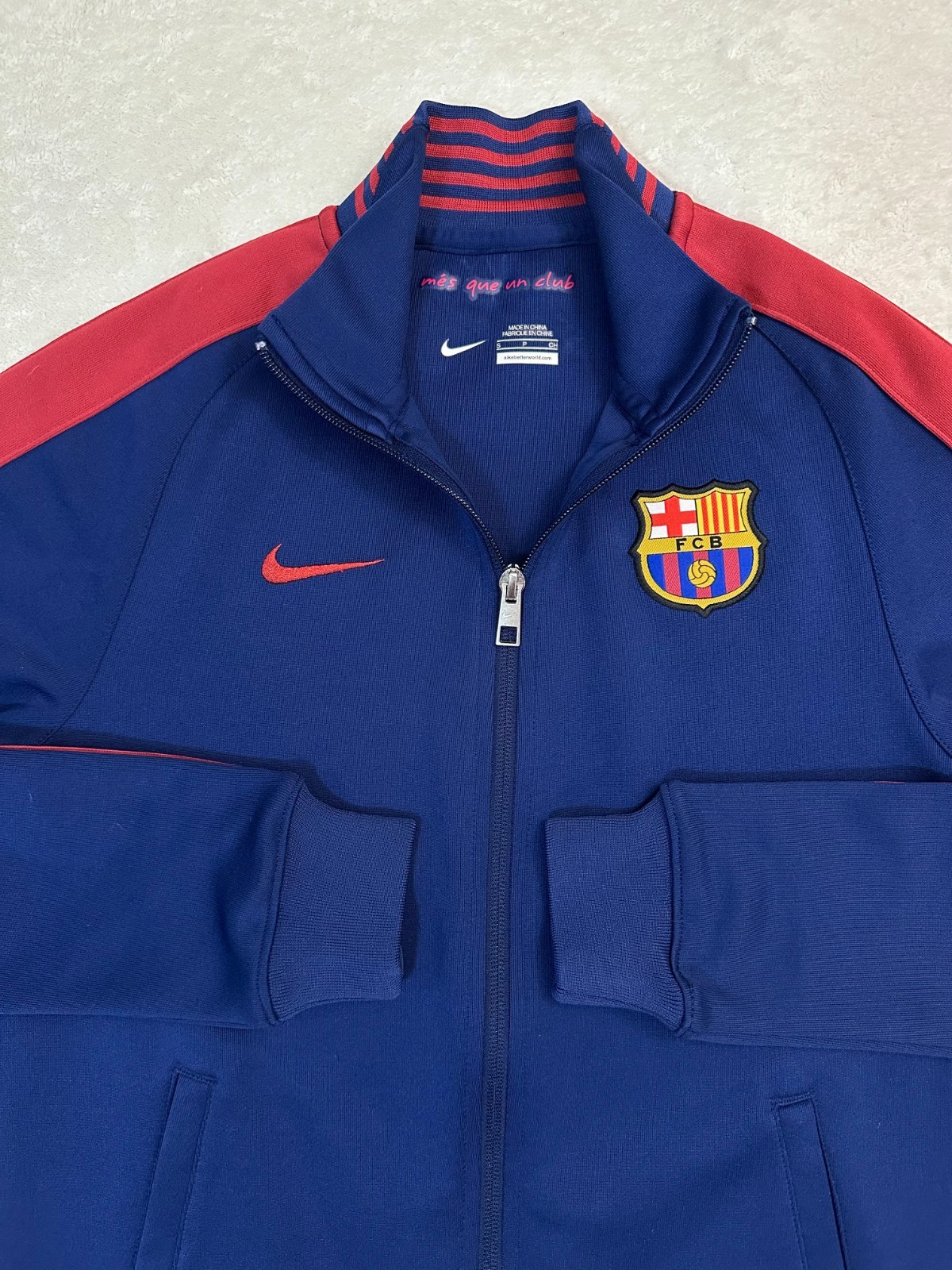 Vintage 2010s Y2K 2015 Nike FC Barcelona Football Team Zip Up Track Jacket S NEW Vintage 2010s Y2K 2015 Nike FC Barcelona Football Team Zip Up Track Jacket S NEW
