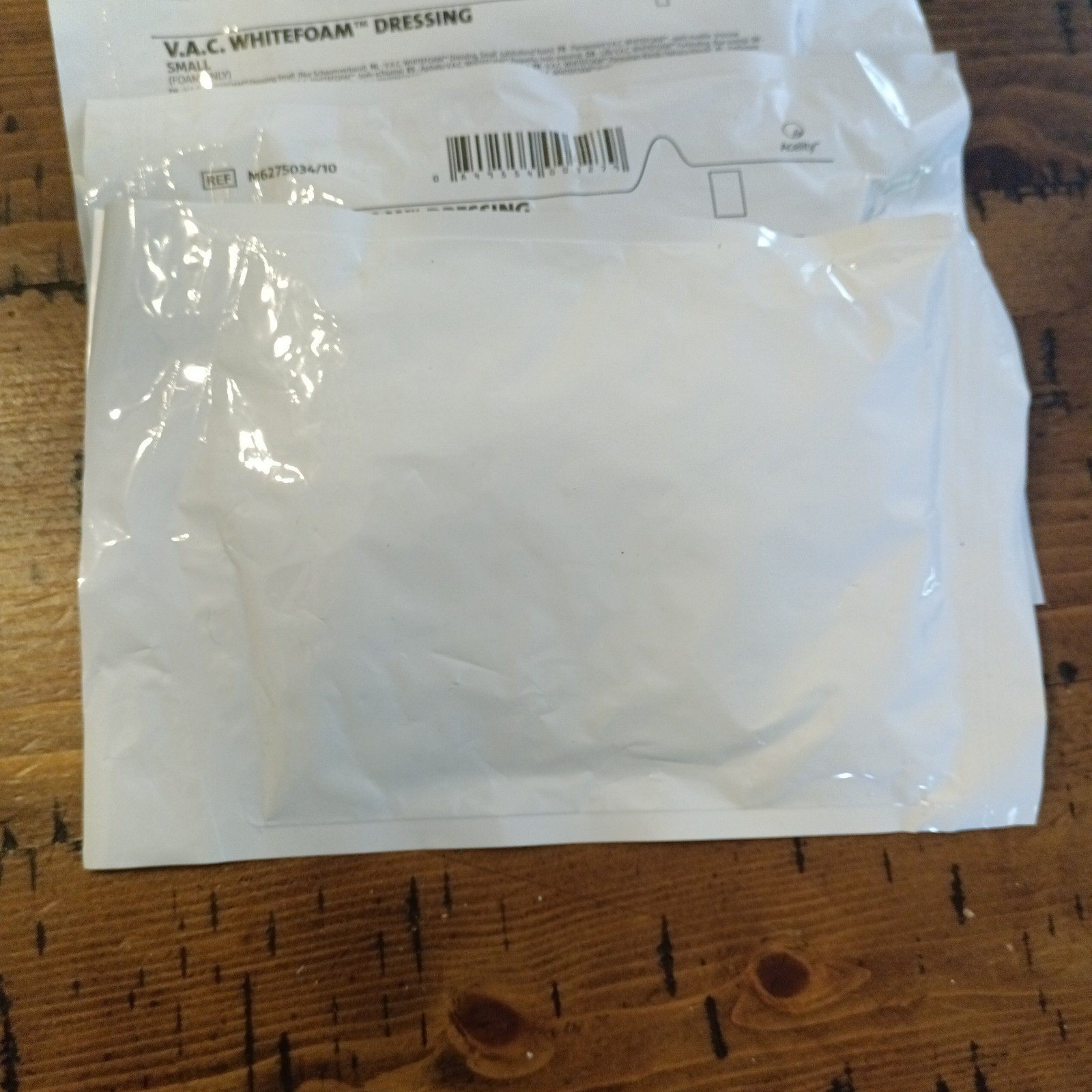 Lot of 6 V.A.C. WhiteFoam Dressing Foam Only 5 Large 1 Small Sealed C2