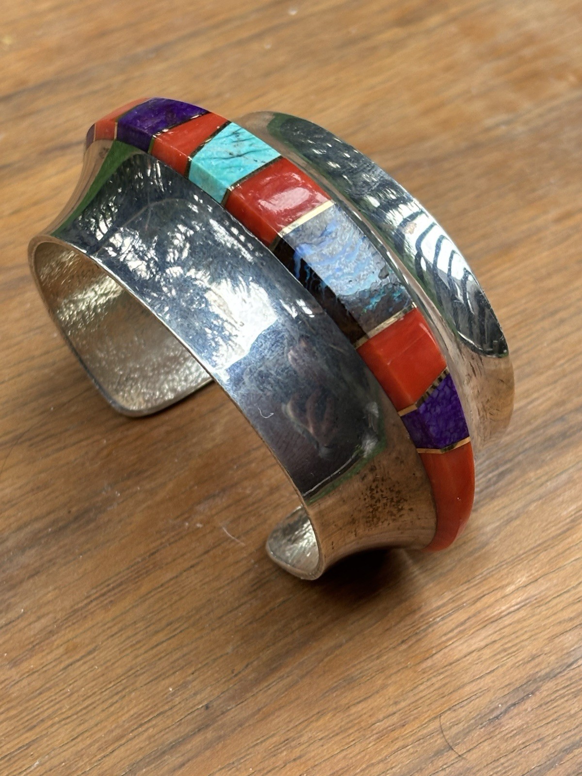 Duane Maktima Inlay Cuff Hopi Native American Duane Maktima Inlay Cuff Hopi Native American