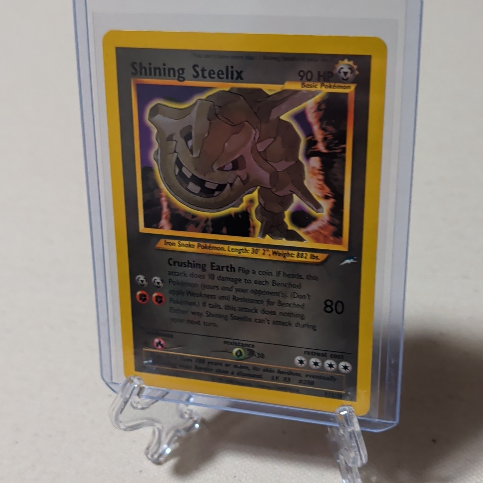 Pokemon TCG, Shining Steelix, Neo Destiny, 112/105, LP-NM Condition Pokemon TCG, Shining Steelix, Neo Destiny, 112/105, LP-NM Condition