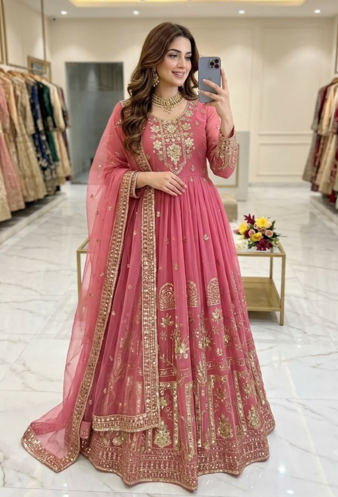 Anarkali Suit Party Indian Designer New Gown Designer Pakistani Salwar Kameez