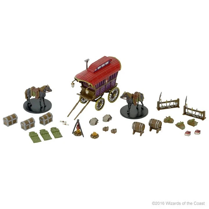 Adventurers Campsite premium boxed miniature set D&D Dungeons Dragons Menagerie Adventurers Campsite premium boxed miniature set D&D Dungeons Dragons Menagerie