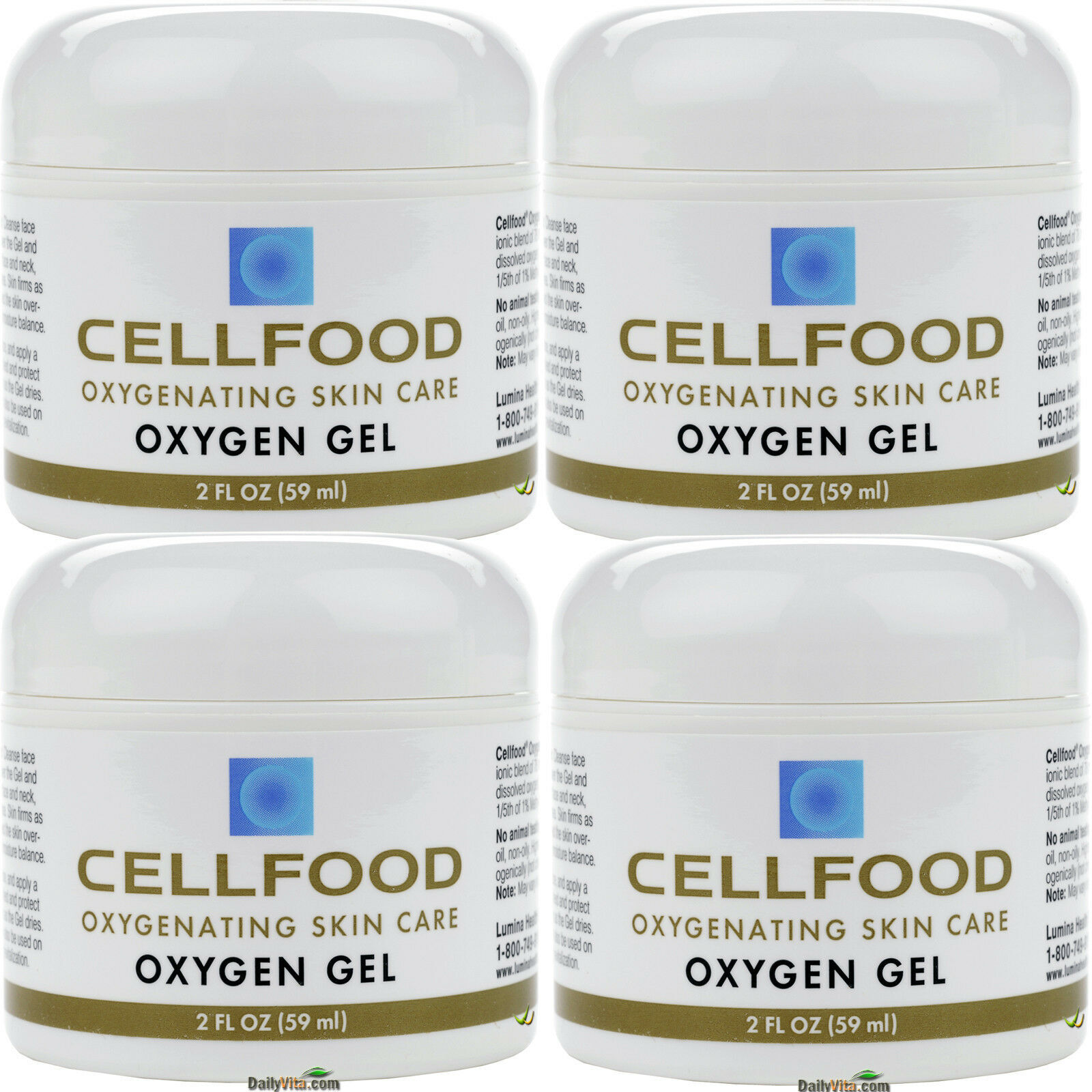 4 x Cellfood Oxygen Gel 2 oz 4 x Cellfood Oxygen Gel 2 oz