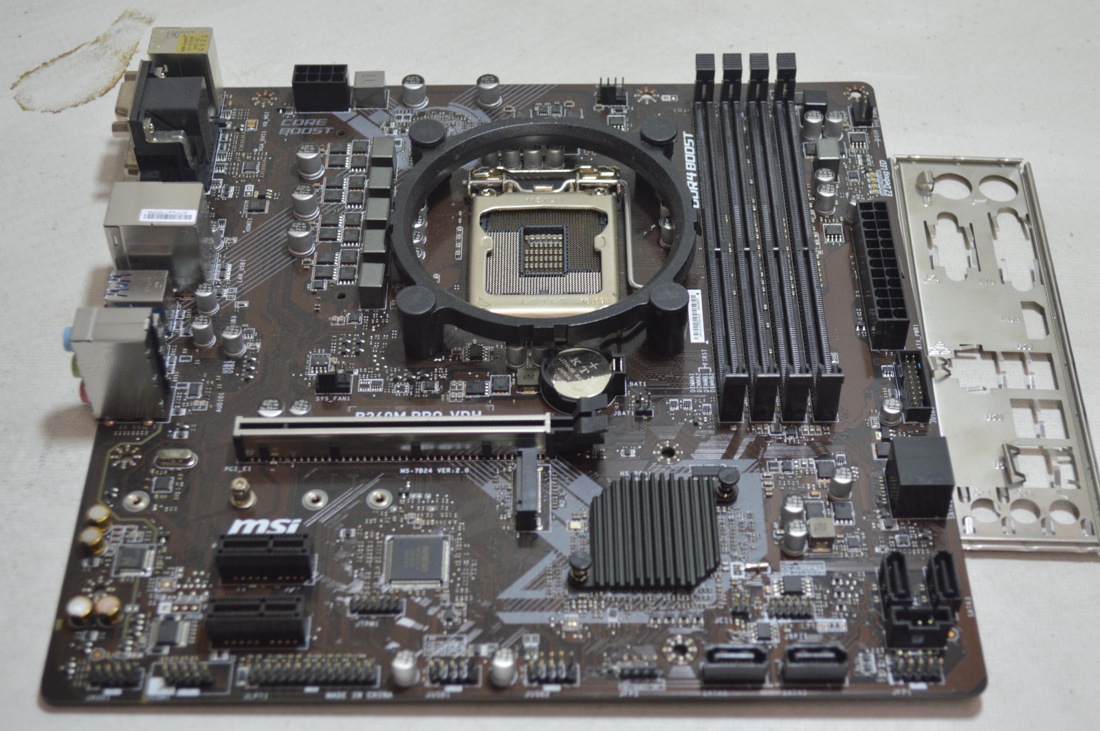 MSI B360M PRO-VDH Intel B360 LGA1151 DDR4 m-ATX Motherboard with I/O Shield