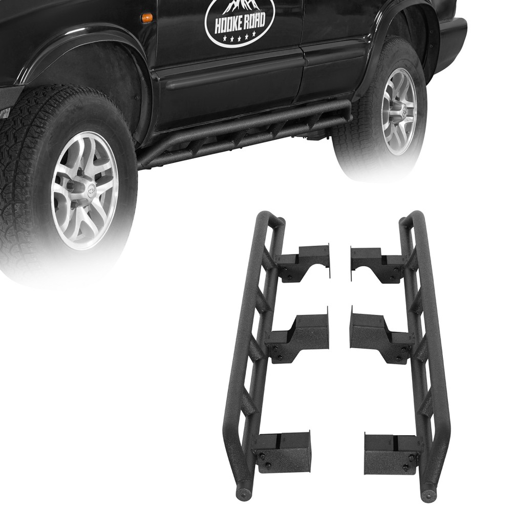 Fit 1995-2005 Chevy S10 Blazer 4 Doors Steel Tube Slider Rocker Body Guards