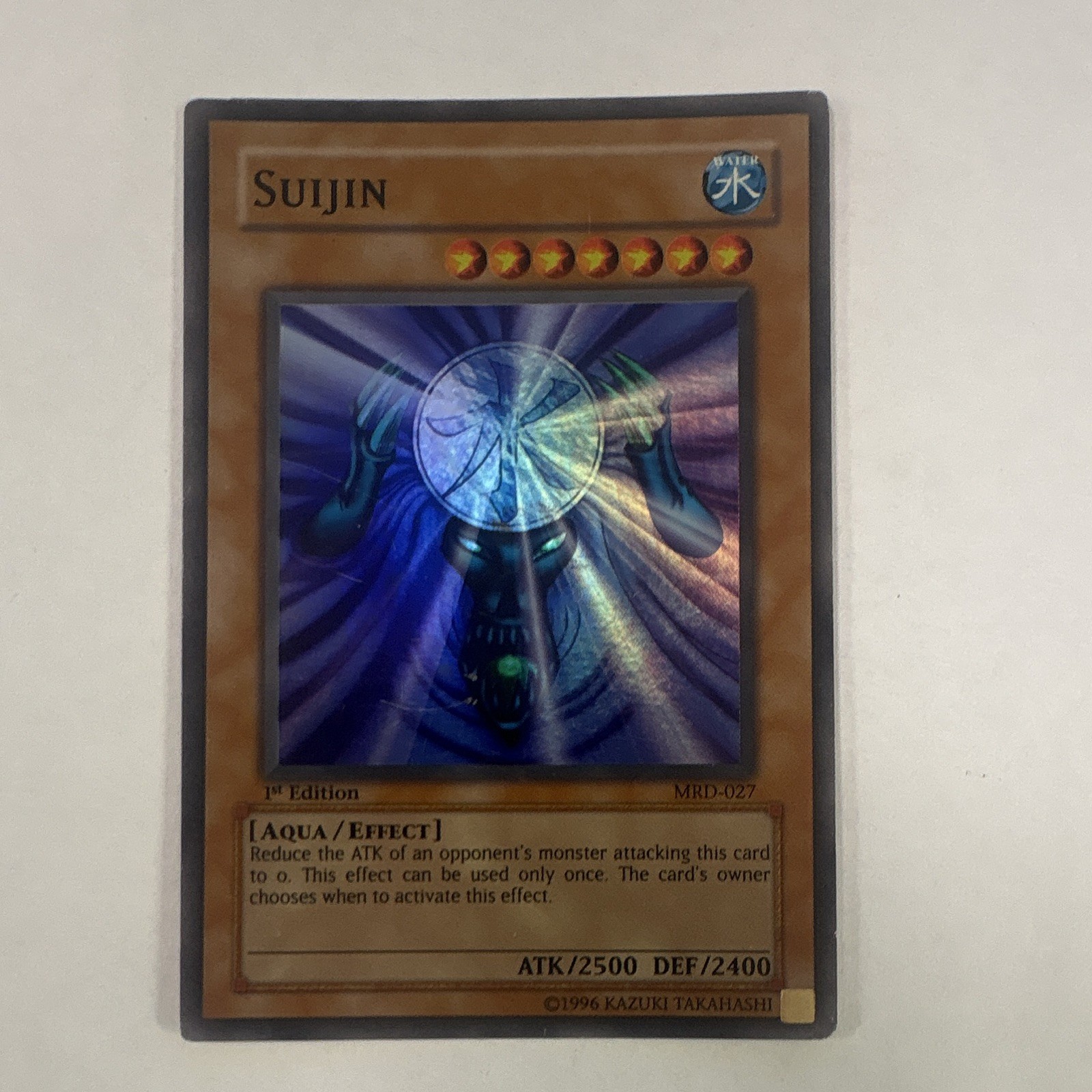 Yu-Gi-Oh Suijin Super Rare Foil 1st Edition EN Metal Raiders MRD-027 Yu-Gi-Oh Suijin Super Rare Foil 1st Edition EN Metal Raiders MRD-027