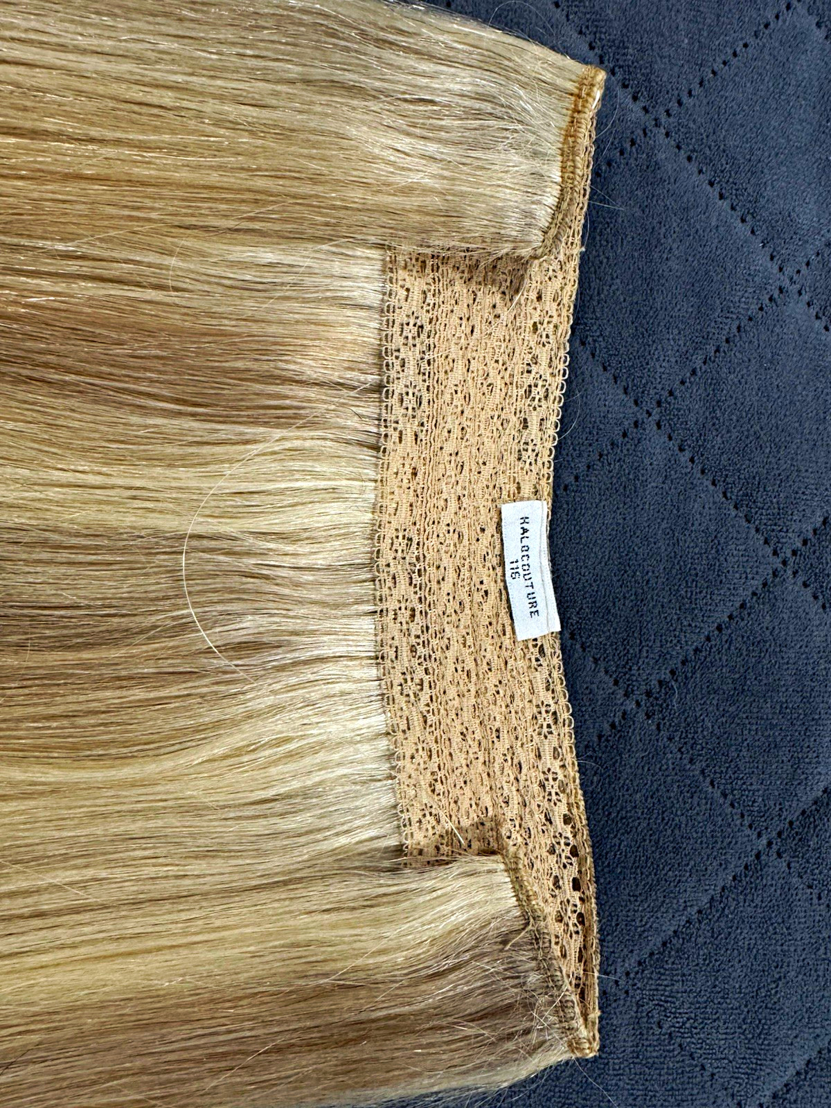 HALOCOUTURE Remy Human Hair Extension 20in Color #116 Ash/Light Blonde Straight