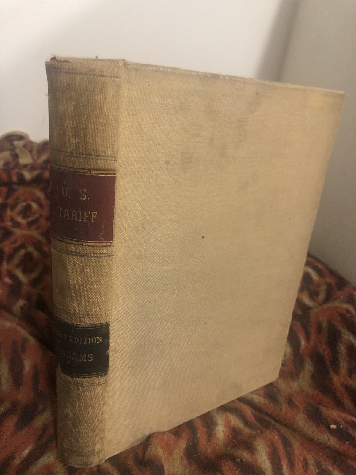 US Tariff First Edition Adams Hardcover A Handbook 1890 Importers Law America US Tariff First Edition Adams Hardcover A Handbook 1890 Importers Law America