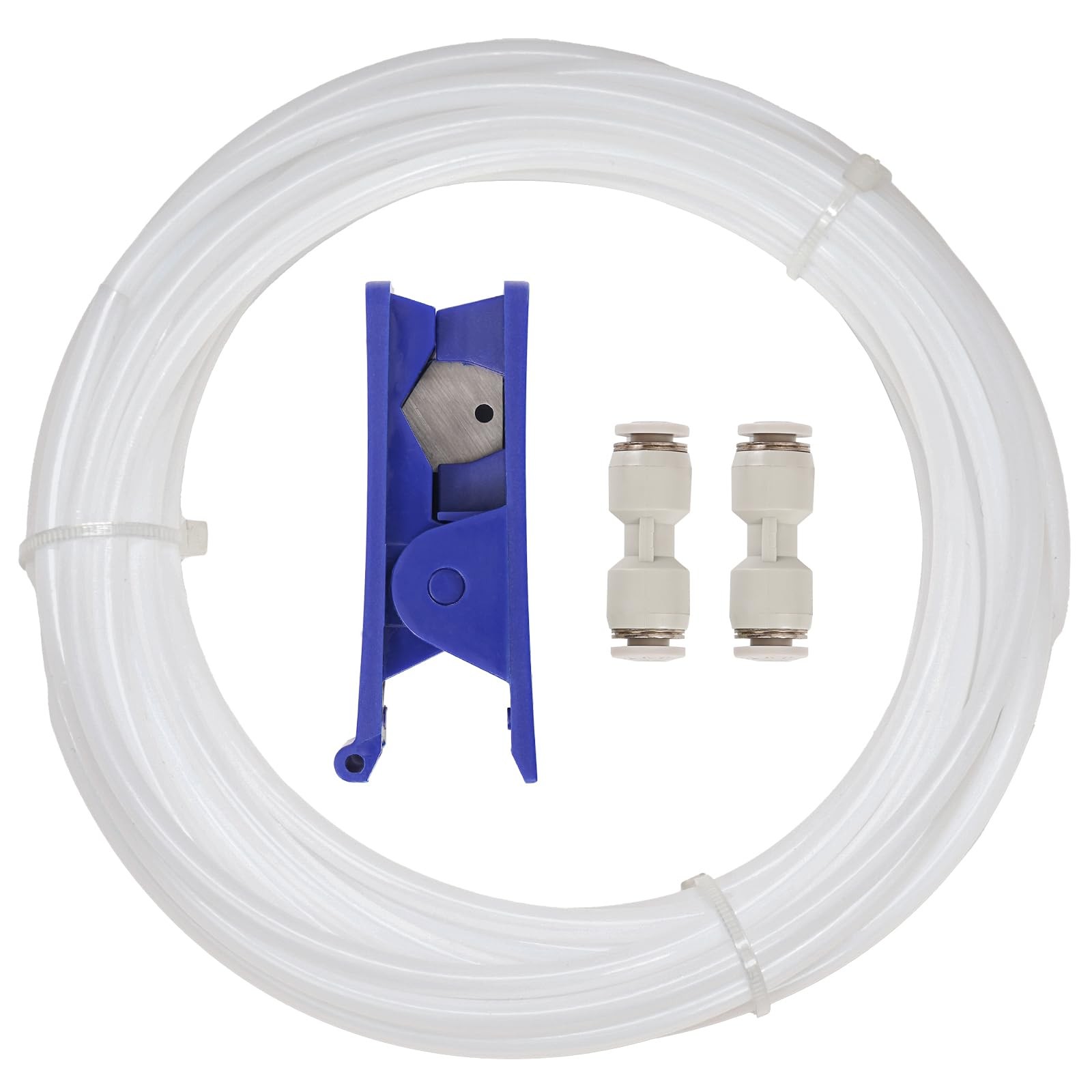 Sovol PTFE Tube 2.5mm ID 4mm OD, Length 5M/16.4ft, 5 Meter (White), White Sovol PTFE Tube 2.5mm ID 4mm OD, Length 5M/16.4ft, 5 Meter (White), White
