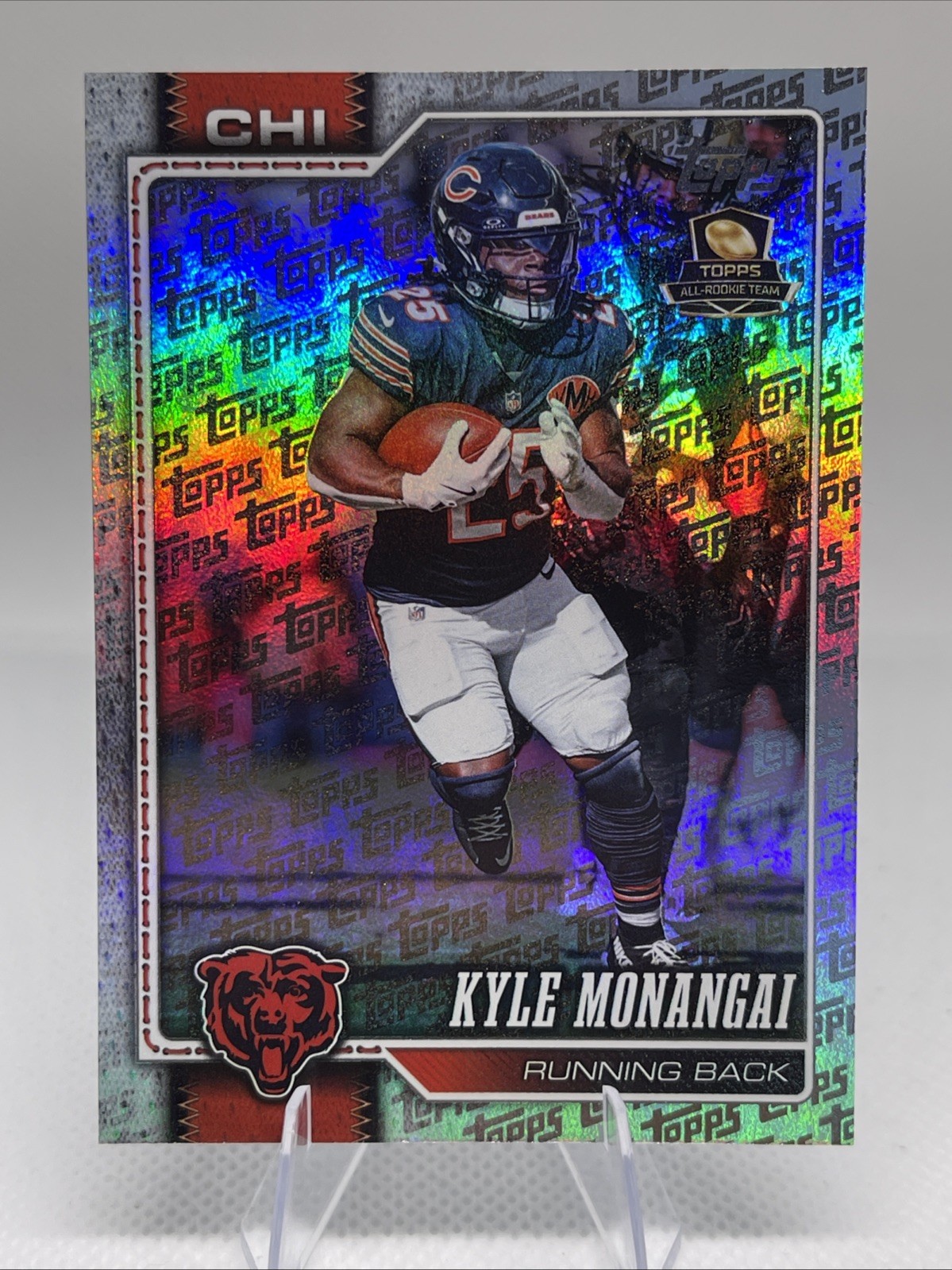 2026 Topps Flagship Kyle Monangai #33 Topps Logo Foilboard Bears 2026 Topps Flagship Kyle Monangai #33 Topps Logo Foilboard Bears