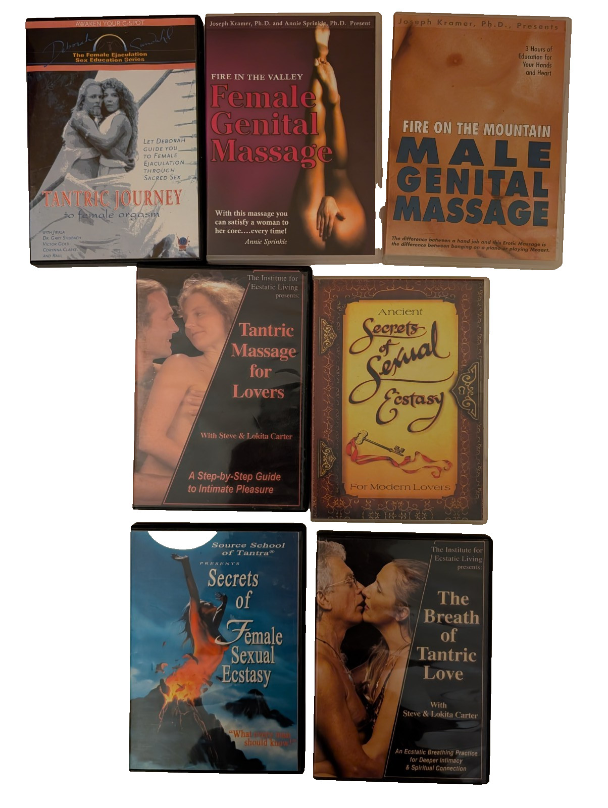 Tantra Massage Sexual Ecstasy DVD Lot 7 Joseph Kramer Source School Rare