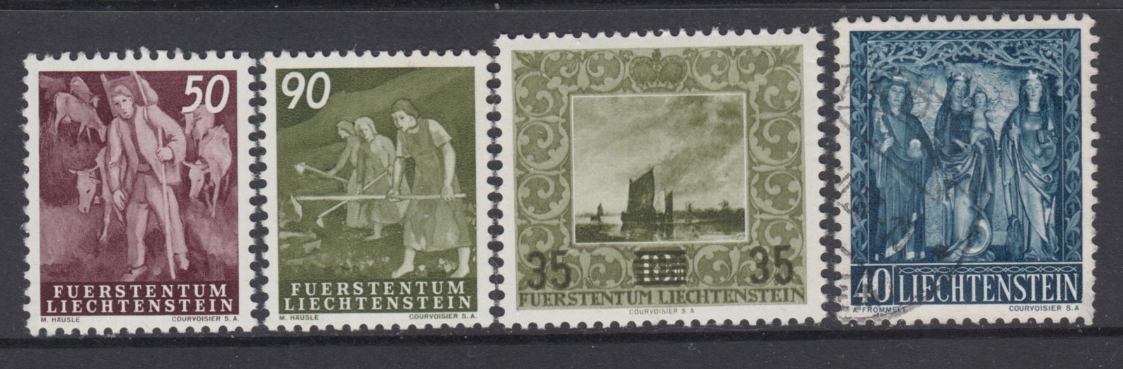 LIECHTENSTEIN - 1950\'s Lot cv 75$ LIECHTENSTEIN - 1950\'s Lot cv 75$