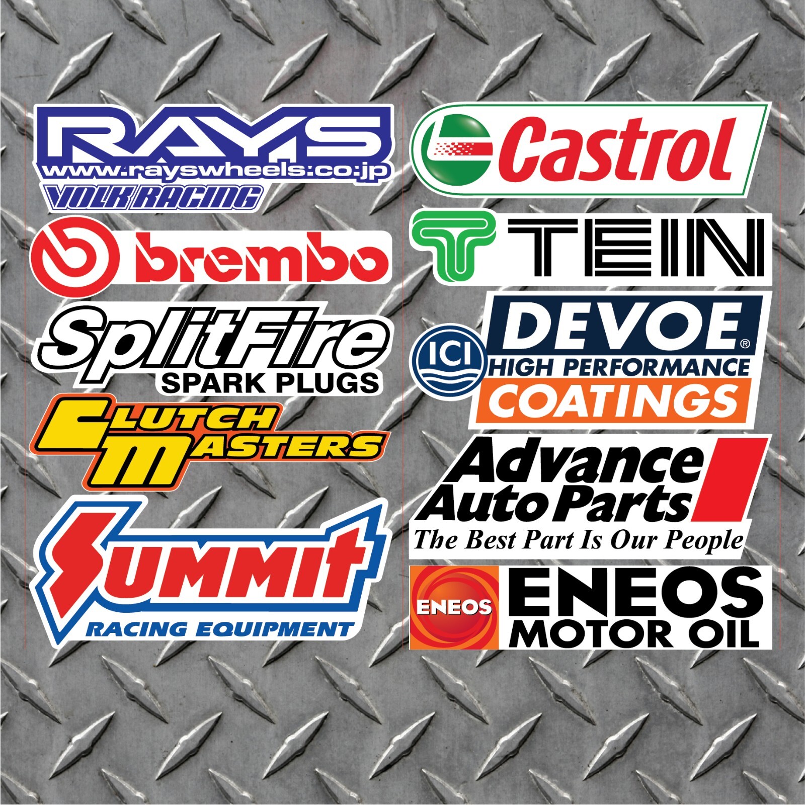 10 Large Racing Decals Stickers Drag Race NHRA Nascar 5.5