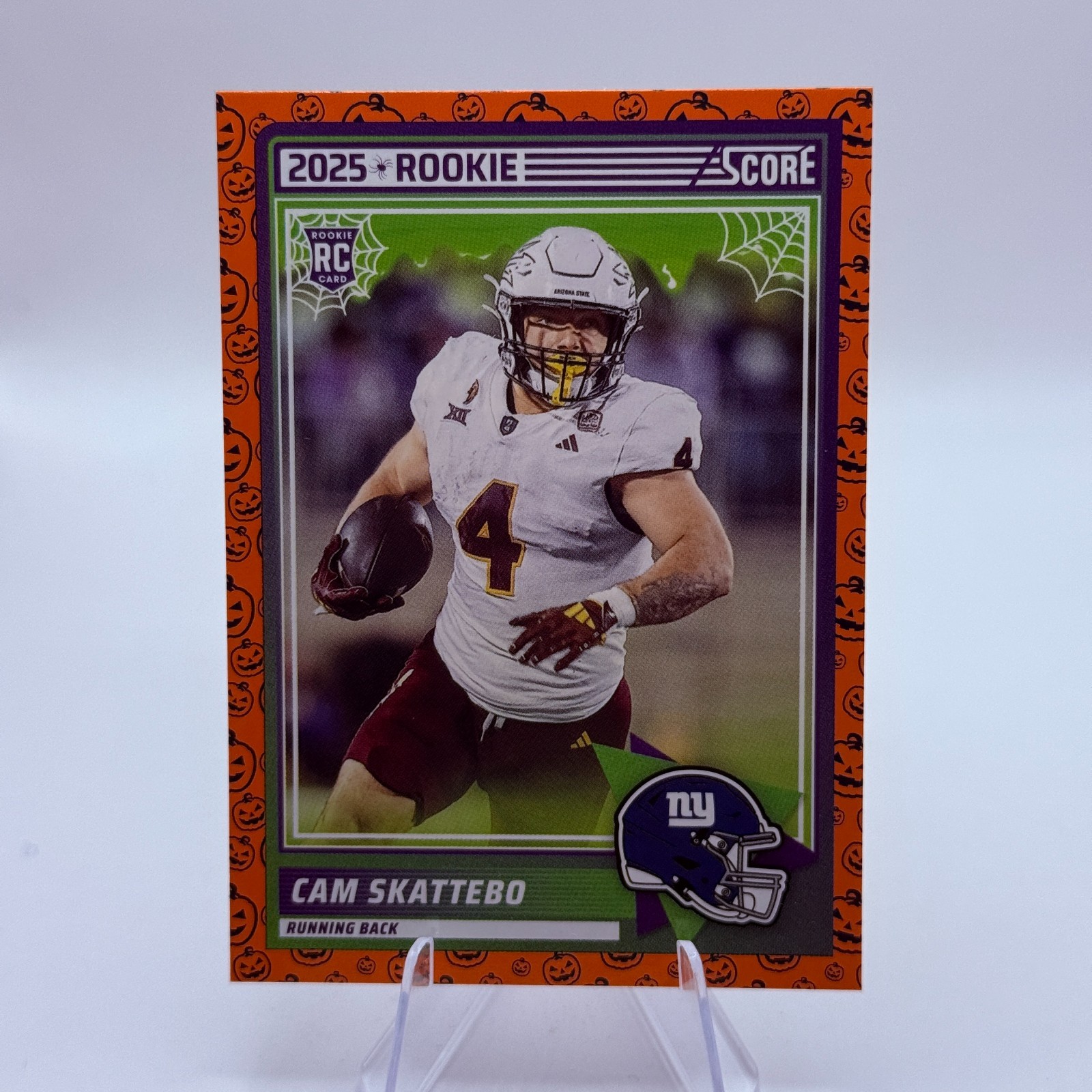 Cam Skattebo 2025 Panini Score A Treat #1 Pumpkin Rookie New York Giants Card Cam Skattebo 2025 Panini Score A Treat #1 Pumpkin Rookie New York Giants Card