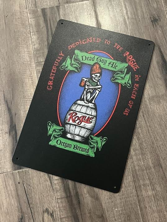 Rogue Dead Guy Ale Metal Sign 8 X 12 (Oregon Brewed) Rogue Dead Guy Ale Metal Sign 8 X 12 (Oregon Brewed)