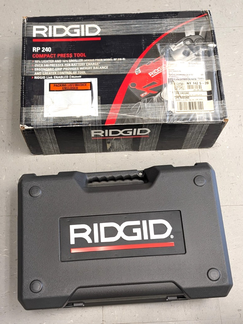 NEW Ridgid RP-251 Press Tool Carrying Storage Case CASE ONLY- 