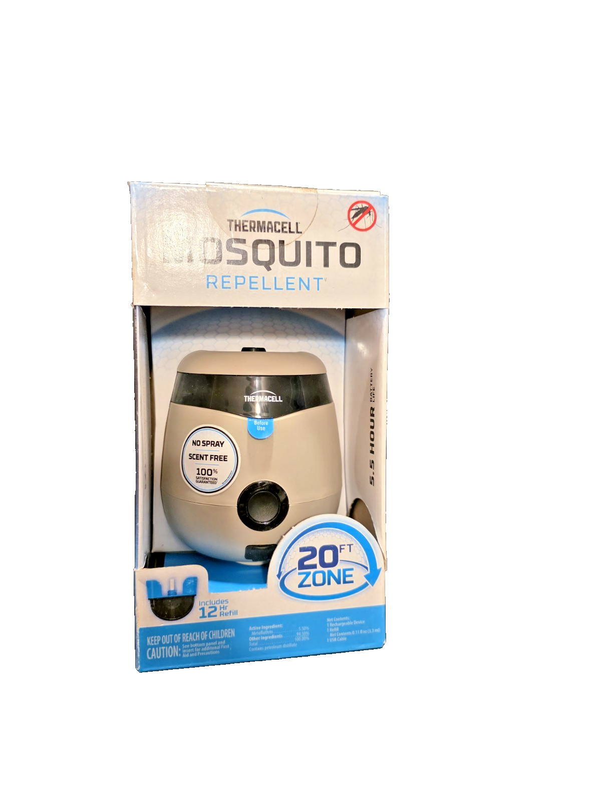 Thermacell Mosquito Repellent E-Series Rechargeable w/ 12 Hour Refill-Free Ship Thermacell Mosquito Repellent E-Series Rechargeable w/ 12 Hour Refill-Free Ship