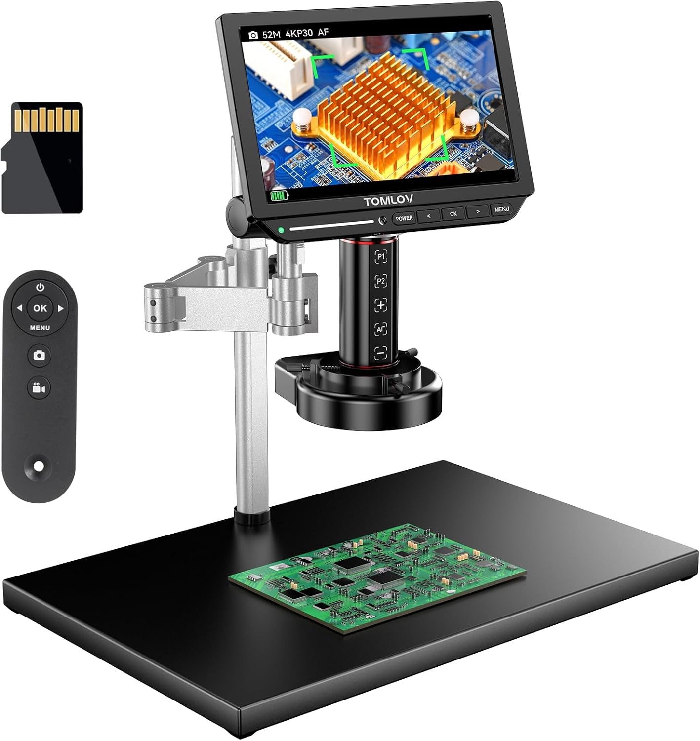 TOMLOV 4K Autofocus Digital Microscope 10.1