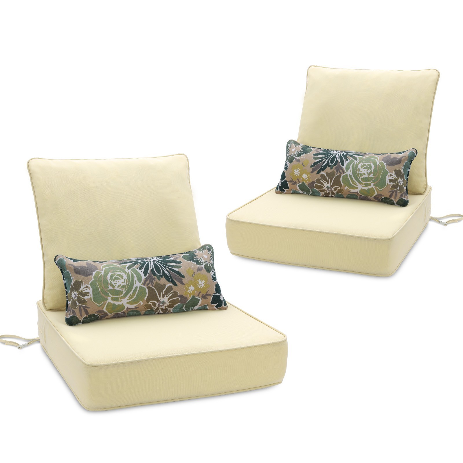 Aoodor 24''x24'' Outdoor Patio Furniture Dining Deep Chair Cushions Olefin 6 PCS Aoodor 24''x24'' Outdoor Patio Furniture Dining Deep Chair Cushions Olefin 6 PCS