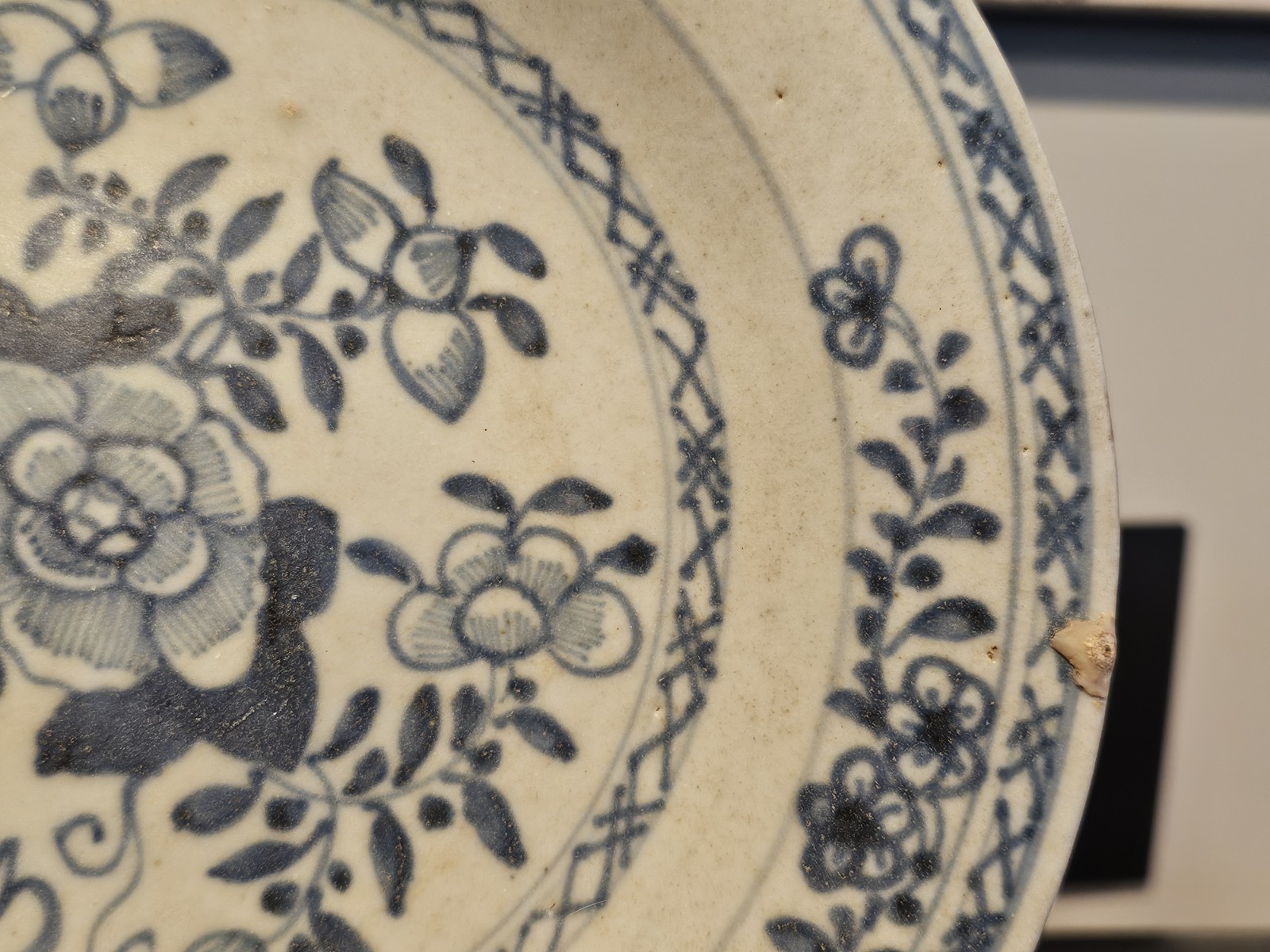 Qing Dynasty Chinese Export Plate Blue White 18th Century China Imperial Period