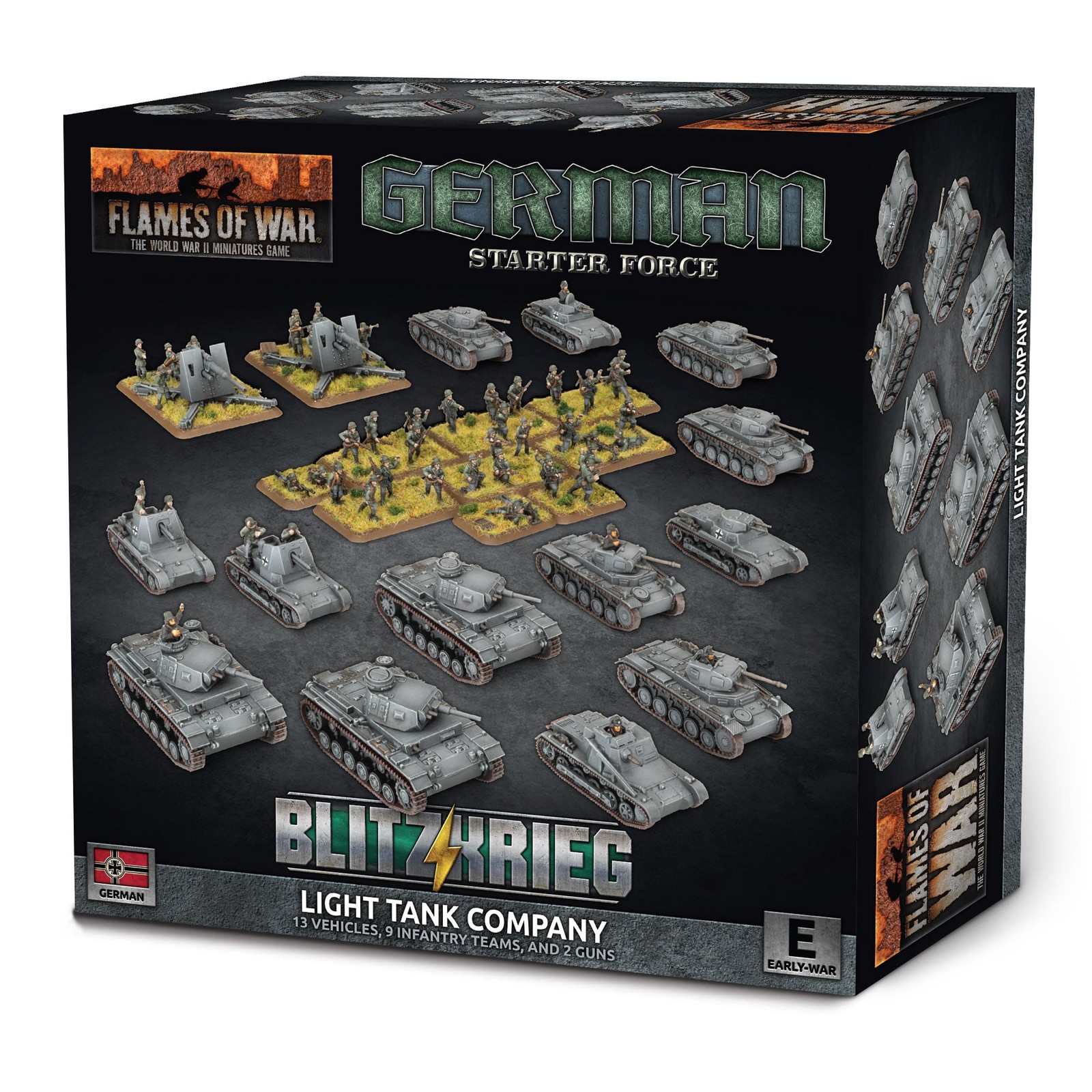 Flames of War GEAB29 German Light Tank Company Plastic Gaming Miniatures