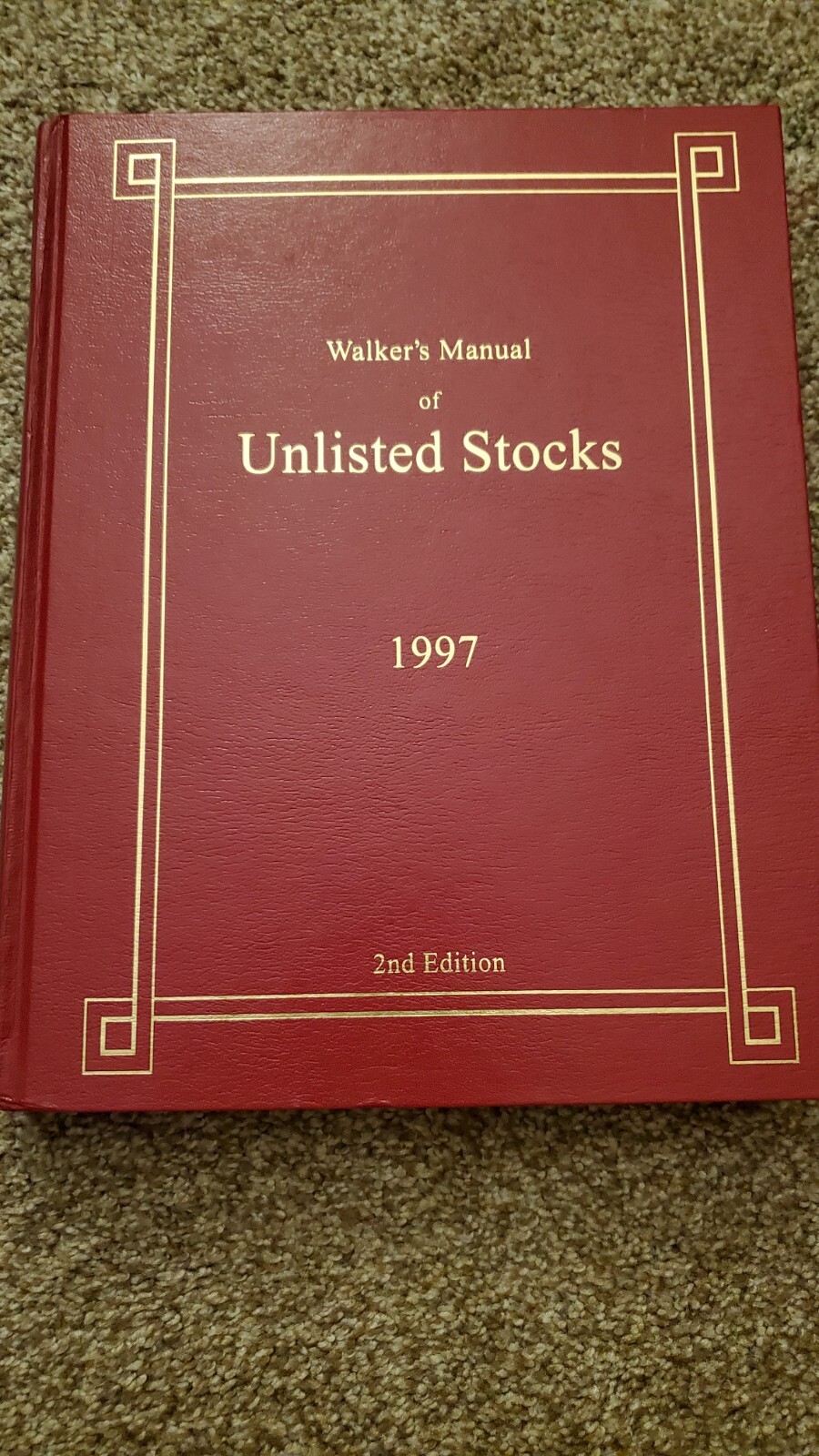 Walker\'s Manual of Unlisted Stocks 1997 RARE Buffet Munger Value Investing Walker\'s Manual of Unlisted Stocks 1997 RARE Buffet Munger Value Investing