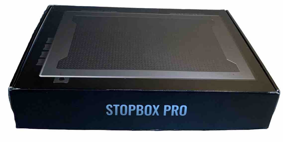 StopBox Pro Black Handgun Safe Stop Box Gun Safe Full Size  New Open Box