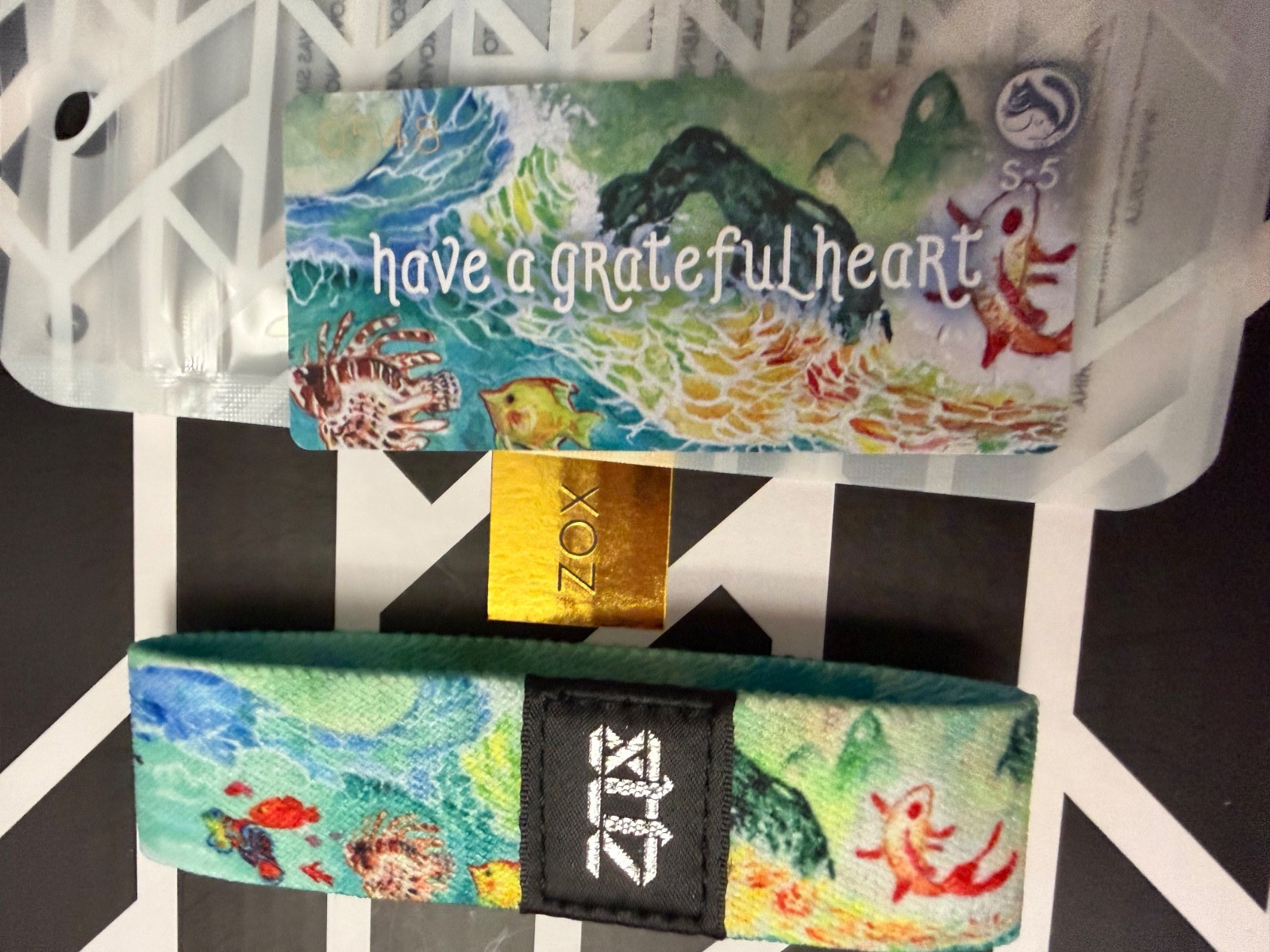 ZOX “HAVE A GRATEFUL HEART 548” SIZE LARGE NEW NEVER WORN UNREDEEMED