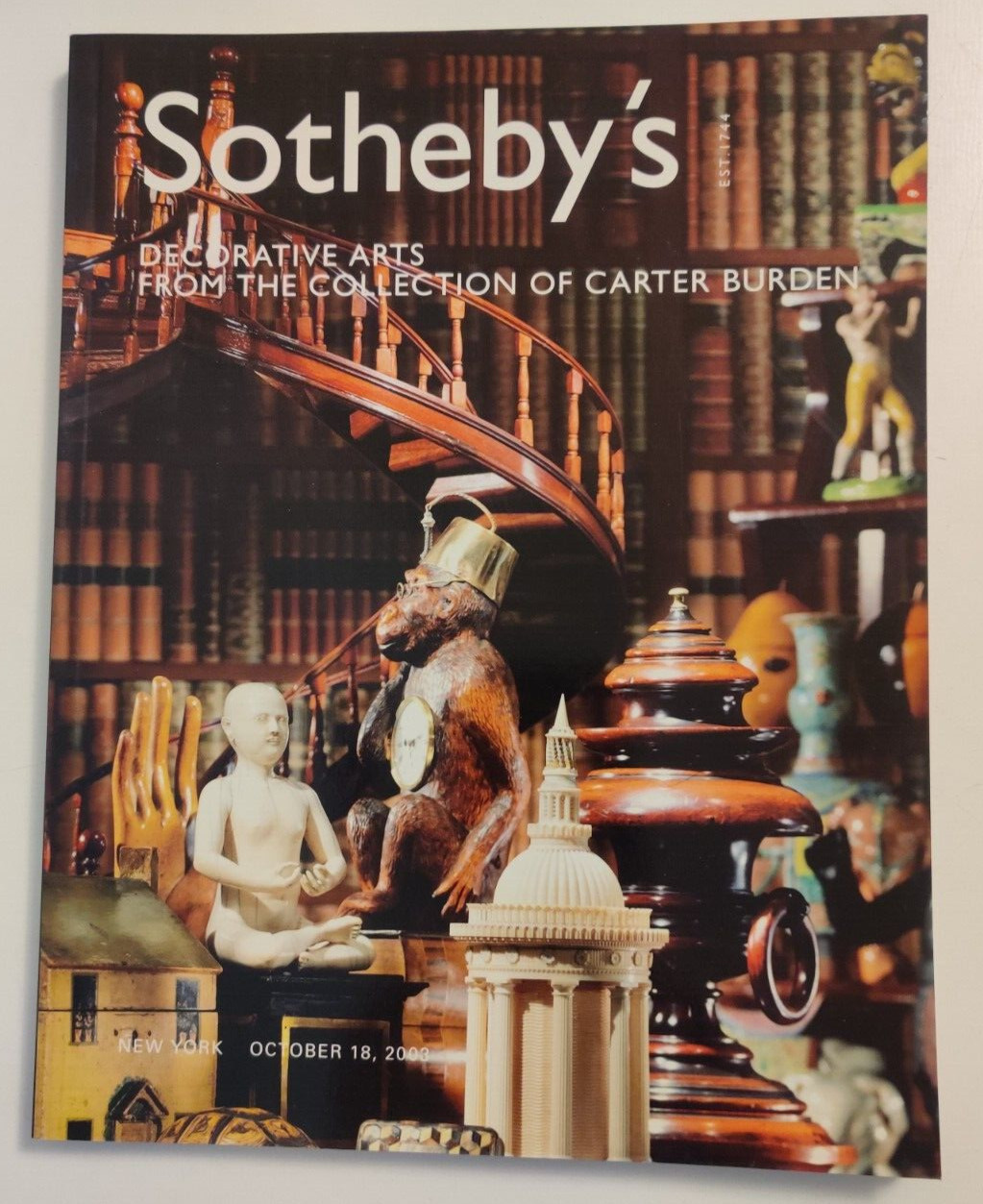 Sotheby\'s Deorative Arts From The Collection Of Carter Burden Oct 18 2003 PB