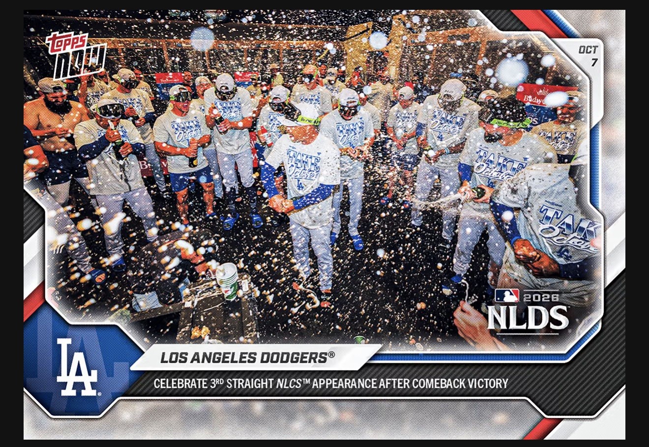 Los Angeles Dodgers - 2026 MLB Topps NOW® - Card 770 Presale NLDS