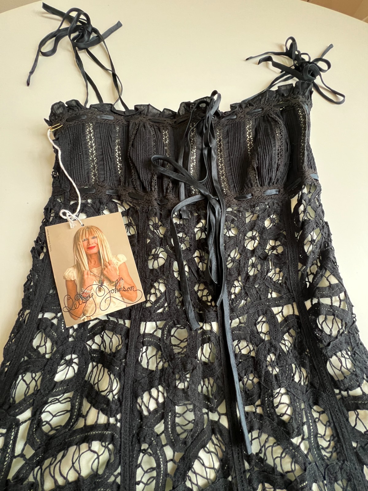 Vintage Y2K black/green Betsey Johnson lacy dress. Sz 4, NWT, perfect condition. Vintage Y2K black/green Betsey Johnson lacy dress. Sz 4, NWT, perfect condition.