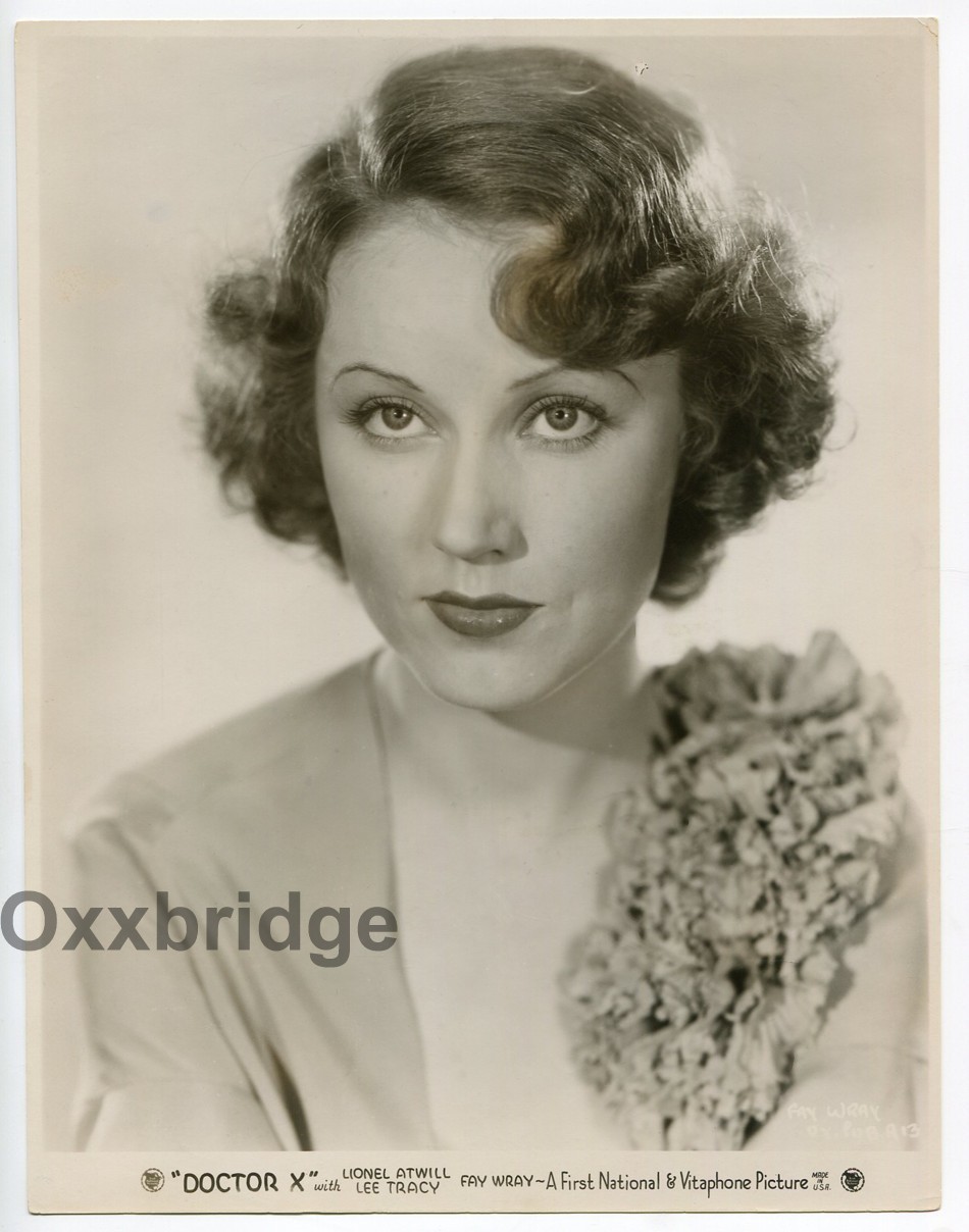 Fay Wray Doctor X 1932 Horror Film First National Original Portrait Photo J5587
