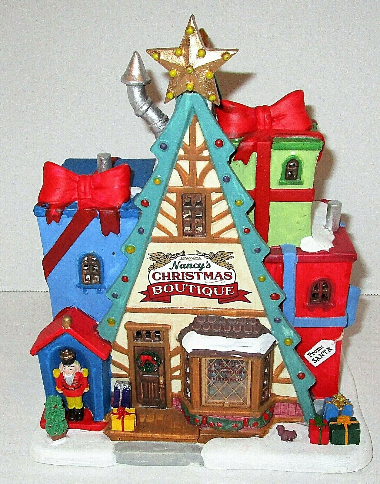LEMAX CHRISTMAS VILLAGE ~ Lighted Porcelain Building NANCY'S CHRISTMAS BOUTIQUE LEMAX CHRISTMAS VILLAGE ~ Lighted Porcelain Building NANCY'S CHRISTMAS BOUTIQUE