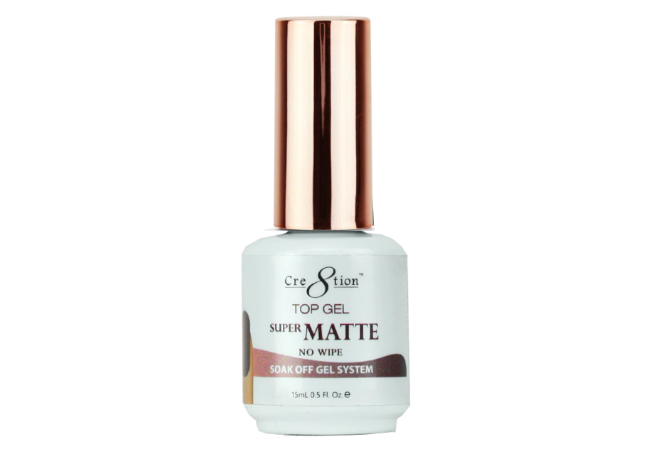 Sale Item Cre8tion Soak Off Gel System - Super Matte No Cleanse Top Coat