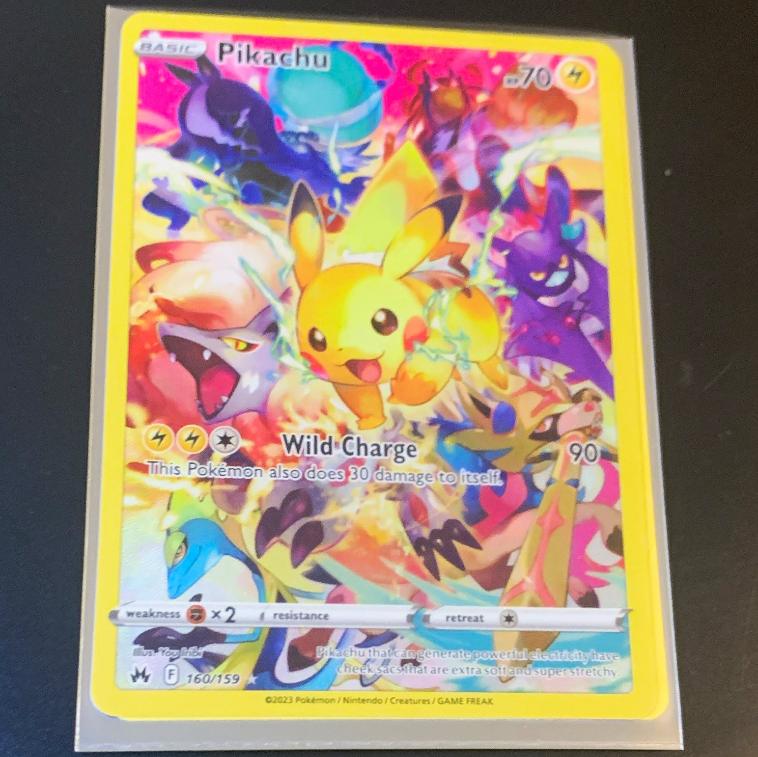 The Pokémon Company Pikachu 160/159 Crown Zenith Secret Rare Holo EN 70HP The Pokémon Company Pikachu 160/159 Crown Zenith Secret Rare Holo EN 70HP