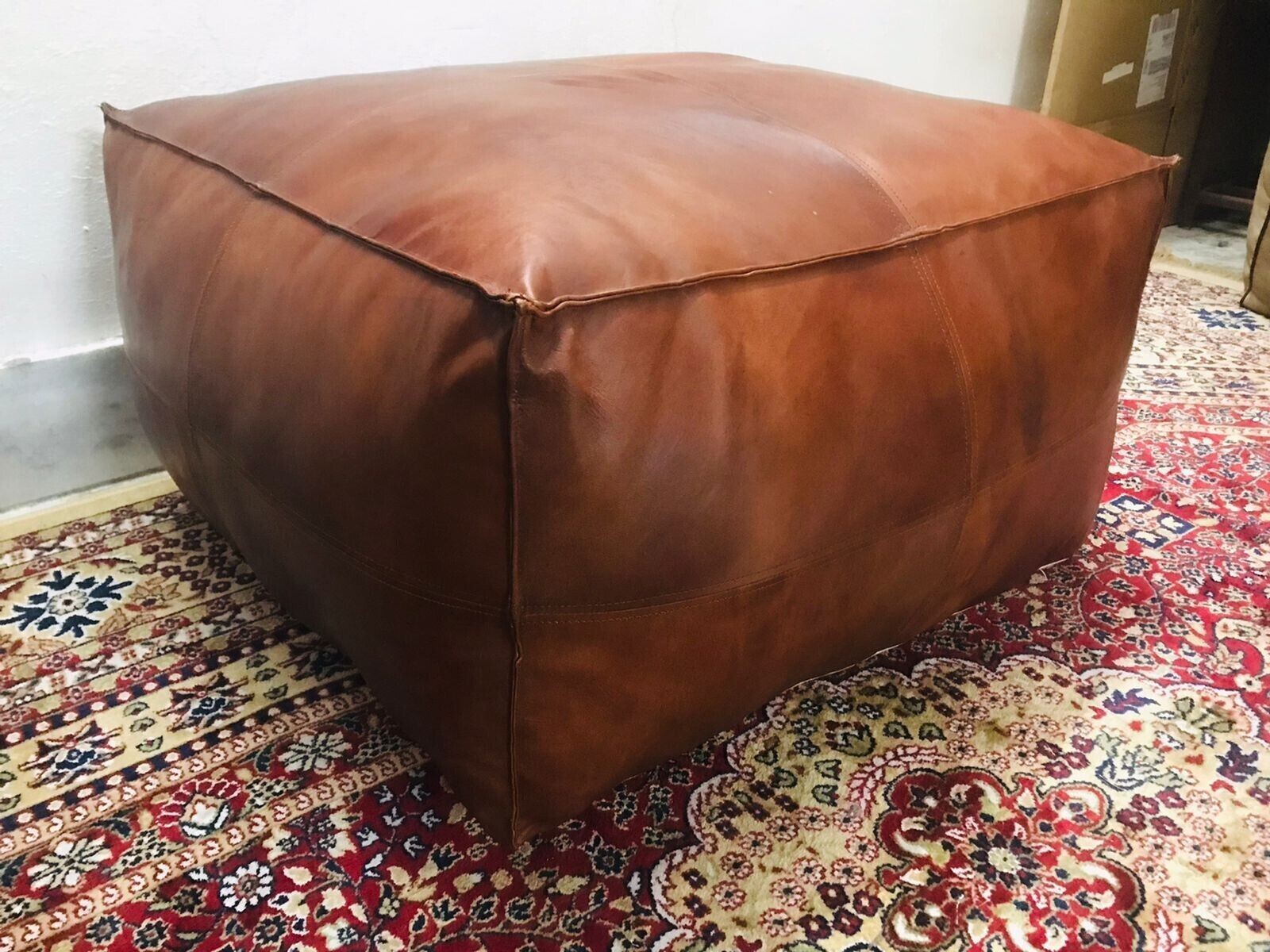 Top Quality Footrest Aamazing Leather Moroccan Genuine Ottoman Pouffe Footstool